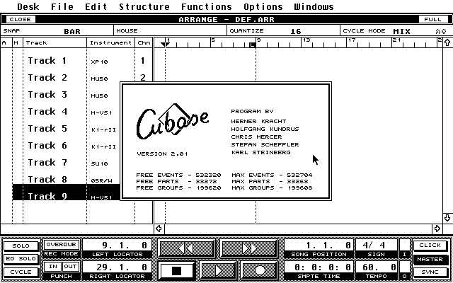 Atari ST Cubase 2